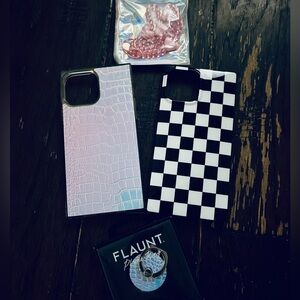 iPhone 13 Pro Max Bundle - Flaunt Square Cases 2 with matching Phone Ring